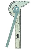 General Tools 16ME Pocket-Sized 6-In-1 Multi Use Rule and Gage with 4-Inch Ruler and Etched Graduations in 64ths of an Inch and Millimeters