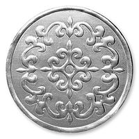 Castillo Filigree Embossed Foil Certificate Seals, 32 Count (Silver)