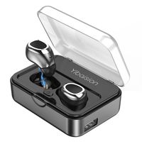 YIBAISION Wireless Earbuds, Bluetooth 4.2 Sweatproof Sports Wireless Headphones with 2200 mAh Charging Case Built-in Mic and Noise Cancelling Stereo for iPhoneX/8/7/6/5 Samsung S9/S8/S7/S6/S5