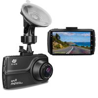 E-ACE Dash Cam With GPS 1080p Full HD Car Dashboard Camera 3.0'' IPS Screen Video Recorder With Night Vision, 170 Angle, WDR, G-Sensor, Loop Recording, Motion Detection Parking Monitoring[Alloy Shell]
