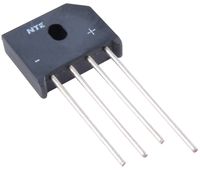 NTE Electronics NTE5331 Single Phase Bridge Rectifier, Full Wave, 6 Amps Maximum Average Forward Output Current, 1000V Maximum Recurrent Peak Reverse Voltage