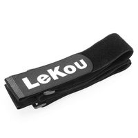 Lekou Reusable Fastening Cable Strap 1.5"x20"-12 Pack Multipurpose Strong Gripping Hook and Loop Straps-Black