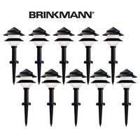 Brinkmann Yard Lites Low Voltage Landscape Path Lighting, 10 Light Set