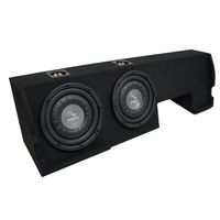 Compatible with 2001-2003 Ford F-150 Super Crew Truck Harmony F124 Dual 12" Sub Box Enclosure