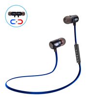 Bluetooth Headphones, Olatec Magnetic Wireless Earbuds with Microphone, Sweatproof, HD Sound, Noise Cancelling - Secure fit for Running (10Blue)