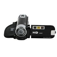 Video Camcorder HD 1080P Handheld Digital Camera 16X Digital Zoom with External Microphone Digital Camcorders (Black)