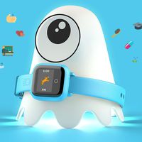 New - Octopus Kids Smart Watch v2 - Blue - Plan Activities, Responsibilities and Healthy Habits - Fitness Tracker and Electronic Daily Schedule - Night Light Included