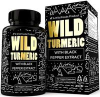 Wild Turmeric Curcumin Supplement with BioPerine Black Pepper Extract - Healthy Inflammatory and Joint Support - Highest Potency Available with 95% Standardized Curcuminoids - 1500mg - 90 ct