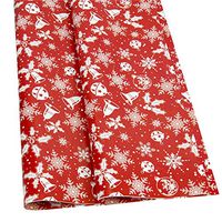 Voberry American Greetings Reversible Christmas Wrapping Paper Bundle, 3 Rolls - Santa, Snowmen, Christmas Tree, Snowflake, Merry Christmas (E)