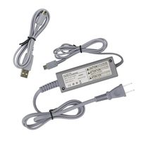 YOUSHARES Wiiu GamePad Charger Cord - Power Cord Supply AC Adapter Charging Cable for Nintendo Wii U GamePad (Adapter + Cable)