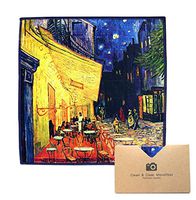 EXTRA LARGE [6 Pack] Classic Art (Vincent Van Gogh "Café Terrace at Night") - ULTRA PREMIUM QUALITY Clean & Clear Microfiber Cleaning Cloths (Best for Camera Lens, Glasses, Screens, and all Lens.)