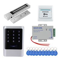 HFeng RFID IP68 Waterproof Access Control Keypad Outdoor + 280KG Electric Magnetic Lock+ 10pcs EM4100 Key Tags for Gate Door Lock System