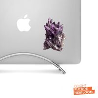 Amethyst Stone Crystal Decal - 4" wide printed decal - For cars, trucks, SUVs and more!