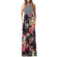 Dresses for Women Casual Summer Gibobby Women's Casual Short Sleeve Slit Solid Party Summer Long Maxi Dress Red