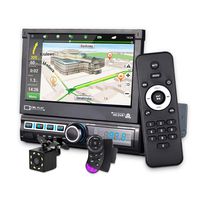 CarThree Single Din Car Stereo with GPS Navigation Camera Map 7 Inch HD Car Radio Touch Screen Bluetooth Autoradio MP3 MP5 Video Stereo Radio