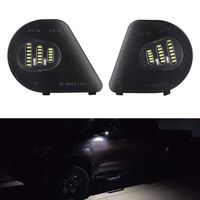 Gempro 2Pcs LED Side Mirror Puddle Light Lamp Assembly For 2010-2019 Dodge Ram 1500 2500 3500 4500 5500, 6000K Diamond White