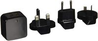 StarTech.com Travel USB Wall Charger - 2 Port - Black - Universal Travel Adapter - International Power Adapter - USB Charger (USB2PACBK)