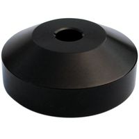 45 RPM Adapter - Aluminum - 7 inch Vinyl Record Dome 45 Adapter (Black anodized)