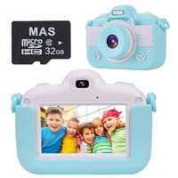 VICOODA Kids Camera Toys for 3-12 Year Old Children, Children's Digital Camera 3 Inch HD Touch Screen Camera Video Game with Protective Bag 32GB SD Card, Gift for Toddlers
