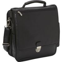 Bellino The Reporter Leather Vertical Case, Black