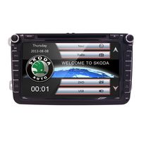 8 inch TV Monitor HD Touchscreen Auto Car DVD Player GPS Navigator For Volkswagen Jetta Golf Passat Tiguan T5 VW Skoda Seat with CanBus Bluetooth Map Card RDS Radio USB Port SD Slot