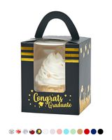 Yotruth Graduation Cupcake Boxes with Academic Hats Tassels Cap for School Graduation Favor 25 Sets (Choice Series)