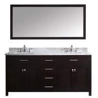 Virtu USA MD-2072-WMSQ-ES Caroline Bathroom Vanity 72 inches Espresso