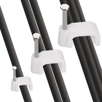 Ethernet Cable Clips Oziral 5mm 7mm 10mm 300 Pcs Cable Management Cord Attachable to Wall with Hooks