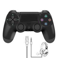 YCCTEAM Wireless Controller for PS4 - Video Game Precision Control Gamepad Joystick for Playstation 4/Pro/Slim (Black)
