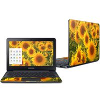 Mightyskins Skin Compatible with Samsung Chromebook 3 11.6" Wrap Cover Sticker Skins Sunflowers