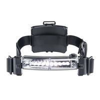 Fox Fury 410-L06 Command LoPro Fire and Impact Resistant Waterproof White LED Helmet Light, 65 Lumens