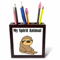 3dRose Morkie Mom, Picture of A Dog Paw On A White Background Pen Holder (ph_256559_1)