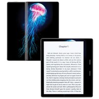 MightySkins Skin Compatible with Amazon Kindle Oasis 7" (9th Gen) - Jellyfish Storm | Protective, Durable, and Unique Vinyl Decal wrap Cover | Easy to Apply, Remove | Made in The USA