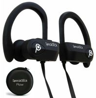 SpeakStick Flow Waterproof Bluetooth Headphones with 4.1 Bluetooth Technology for Running, Cycling, or Working Out. IPX7 Waterproof with Built In Microphone and 8 Hour Battery Noise Cancelling Earbuds