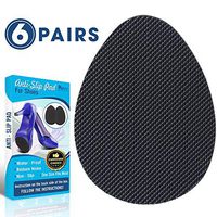 Upgraded 6-Pairs Adhesive Anti-Slip Stick Pad for Shoes, Self-Adhesive Shoe Grips Rubber, Skid Non-Slip Sole Protector for Bar, Restaurant, Walking, Catwalk and Office