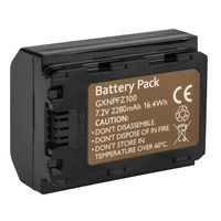 Green Extreme Replacement for Sony NP-FZ100 Battery 2280mAh for Sony Alpha 9, A9, Alpha 9R, A9R, Alpha9S, A7 RIII, A7R3, a7 III Camera A9R, Alpha 9S, A7 RIII, A7R3, a7 III Camera