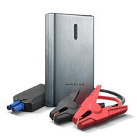 Winplus Power Bank Jump Starter - 8000mAh Portable Power Bank Phone Charger and Car Battery Jump Starter with Built-in LED Flashlight and Carrying Case - 12V Pocket Jumper