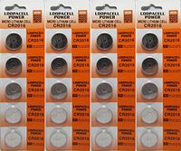 20 X Loopacell CR2016 3 Volt Lithium Coin Battery Button Cells (4 X Packs of 5)