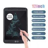 Hamkaw LCD Writing Drawing Tablet, 6.5/8.5/10/12 Inch Writing Board Doodle Board, Electronic Doodle Pads Drawing Board Gift with Lock Erase Button for Kids and Adults at Home,School and Office