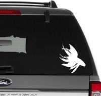 Beta Fish Vinyl Decal Sticker for Wall Decor, Windows, Laptop, Car, Truck, Motorcycle, Vehicles (Size-6 inch/15 cm Tall) - (Gloss White Color)