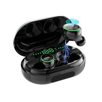 Bluetooth Earphones,Yinyoo IPX8 Waterproof True Wireless Headphones Blutooth 5.0 TWS in-Ear Earbuds Mini Headset 120H Playtime 3D Stereo Sound Sport Earpiece with Mic and Portable Charging Case