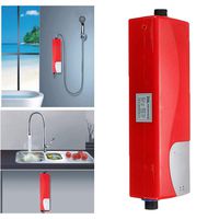 Instant Water Heater, 220V 3000W Electric Tankless Water Heater Instant Shower Household Water Heater for Indoor Kitchen Bathroom Water Heater