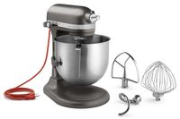 KitchenAid KSM8990DP 8-Quart Commercial Countertop Mixer, 10-Speed, Gear-Driven, Dark Pewter