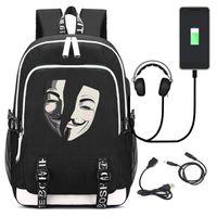 Chad Wild Clay Printed Backpack Travel Laptop Bag Share The Love With USB Charging Port