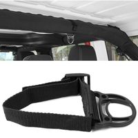 YOCTM Roll Bar Coat Hanger Clothes Hook for Jeep Wrangler JL TJ JK JLU Sports Sahara Freedom Rubicon X & Unlimited 2007-2017 2018 2019 2020 Black Interior Parts Accessories (Pack of 2) (Black)