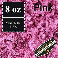 Mighty Gadget (R) 1/2 LB Pink Crinkle Cut Paper Shred Filler for Gift Wrapping & Basket Filling