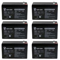 Universal Power Group 12V 9Ah PS-1265 DJW12-8 Rechargeable Sealed Lead Acid SLA Battery - 6 Pack