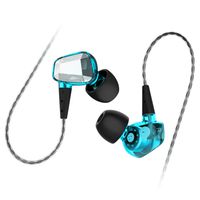doosl in Ear Headphones Sports Earbuds Noise Isolating Hi-fi Earphones All Smartphones - Blue (Blue)