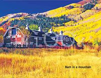 Hi-Look Microfiber Cleaning Cloth - Barn in a mountain