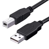 AlyKets USB 2.0 Data Transfer Host Cable/Cord for Akai MPK25 MPK49 MPK61 MPK88 Professional MIDI Keyboard PC Cord (6Ft Long)